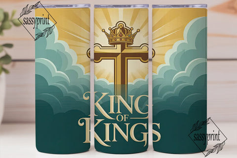 King of Kings 20oz Tumbler Wrap Sublimation sassyprint 