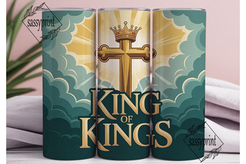 King of Kings 20oz Tumbler Wrap Sublimation sassyprint 