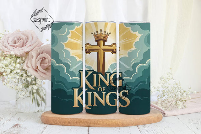 King of Kings 20oz Tumbler Wrap Sublimation sassyprint 