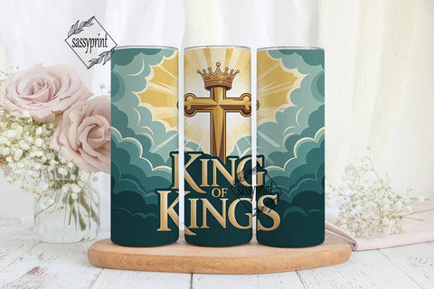 King of Kings 20oz Tumbler Wrap Sublimation sassyprint 