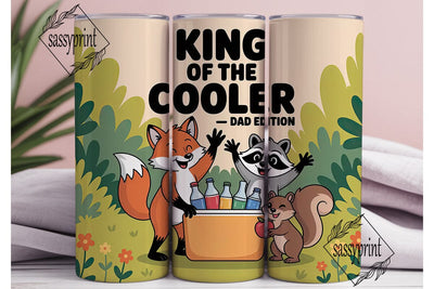 King of the Cooler Tumbler Wrap Sublimation sassyprint 