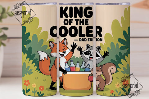 King of the Cooler Tumbler Wrap Sublimation sassyprint 