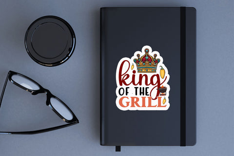 King of the grill Sticker Design Sublimation Regulrcrative 