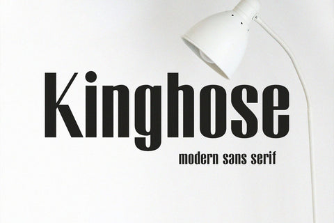Kinghose - Modern Sans Serif Font studioalmeera 