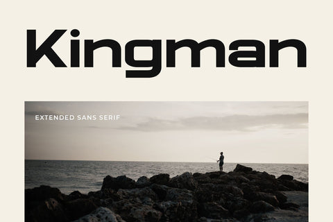 Kingman - Extended Sans Serif Font studioalmeera 