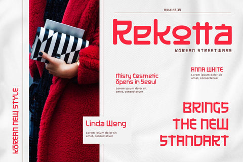Kinserim - Korean Style Font Font twinletter 