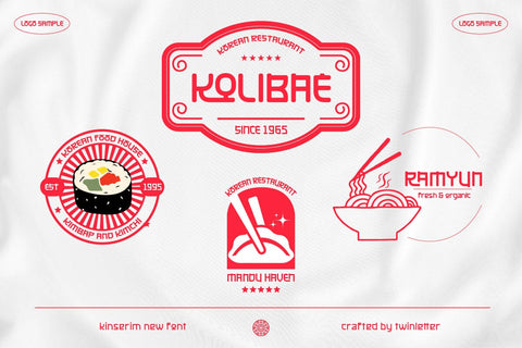 Kinserim - Korean Style Font Font twinletter 