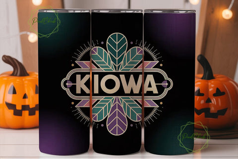 Kiowa Feather Tumbler Wrap Sublimation PixelChick 