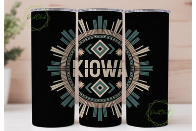 Kiowa Tribal Tumbler Design Sublimation PixelChick 