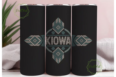 Kiowa Tribal Tumbler Design Sublimation PixelChick 
