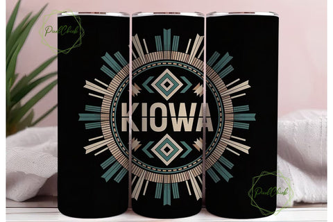 Kiowa Tribal Tumbler Design Sublimation PixelChick 