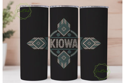 Kiowa Tribal Tumbler Design Sublimation PixelChick 