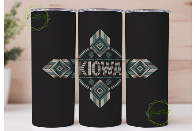 Kiowa Tribal Tumbler Design Sublimation PixelChick 