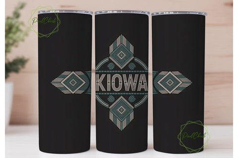 Kiowa Tribal Tumbler Design Sublimation PixelChick 
