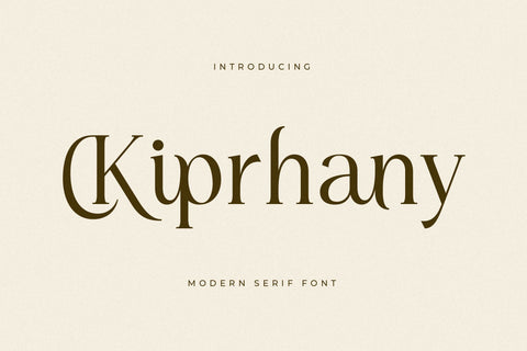 Kiprhany - Modern Serif Font Font Letterena Studios 