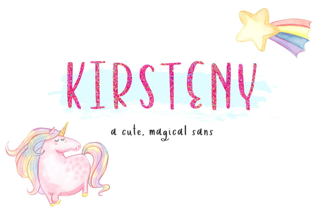 Kirsteny Hand-lettered Sans Font Font Beck McCormick 