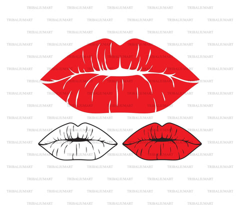 Kiss Lips SVG TribaliumArtSF 