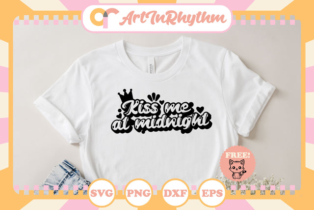 Kiss me at midnight / New Year svg SVG Artinrhythm shop 