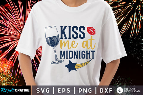 Kiss me at midnight svg design SVG Regulrcrative 