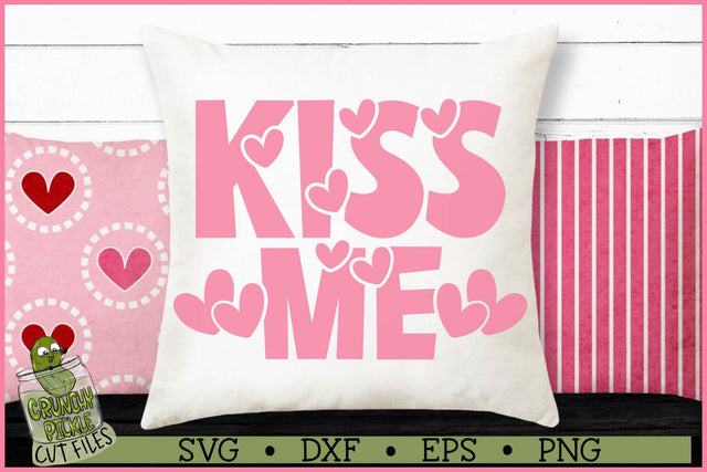 Kiss Me Hearts SVG File SVG Crunchy Pickle 