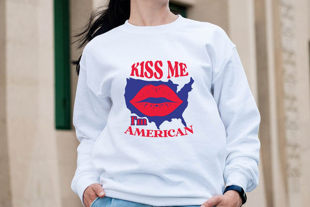 kiss me i m american SVG Angelina750 