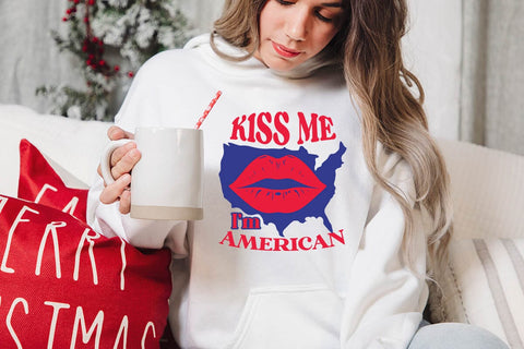 kiss me i m american SVG Angelina750 