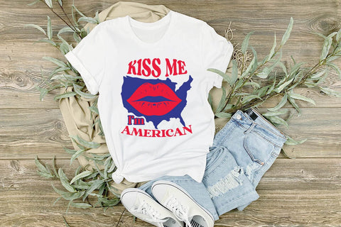kiss me i m american SVG Angelina750 