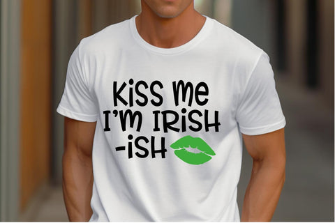 Kiss Me I'm Irish-Ish SVG | St. Patrick's Day Design | Funny Holiday Digital Download | Cricut Silhouette Ready SVG Silhouette School Blog Design Shop 
