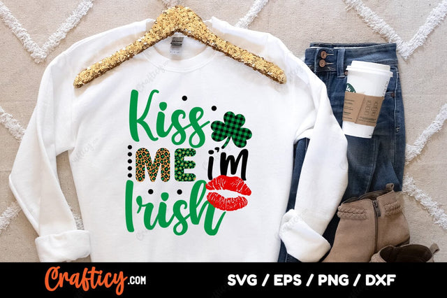 Kiss Me Im Irish SVG Design SVG Designangry 