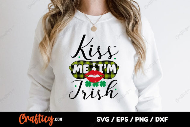 Kiss Me Im Irish SVG Design SVG Designangry 