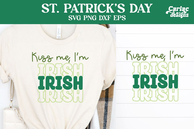 Kiss me I'm Irish SVG, St Patrick's Day SVG SVG Carla C Designs 
