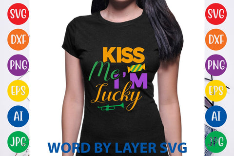 Kiss Me I'm Lucky SVG DESIGN SVG Rafiqul20606 