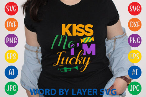 Kiss Me I'm Lucky SVG DESIGN SVG Rafiqul20606 