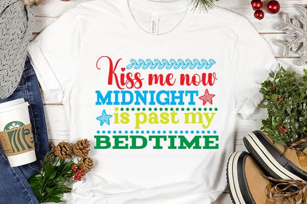 Kiss me now midnight is past my bedtime SVG Angelina750 