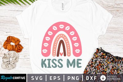 Kiss me rainbow svg Design SVG Regulrcrative 
