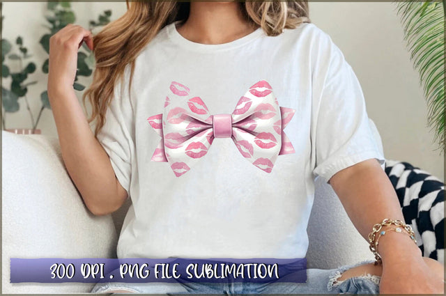 Kiss Me Valentine Coquette Bow Sublimation Sublimation Shetara Begum 