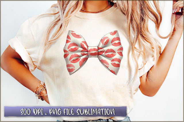 Kiss Me Valentine Coquette Bow Sublimation Sublimation Shetara Begum 