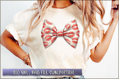 Kiss Me Valentine Coquette Bow Sublimation Sublimation Shetara Begum 