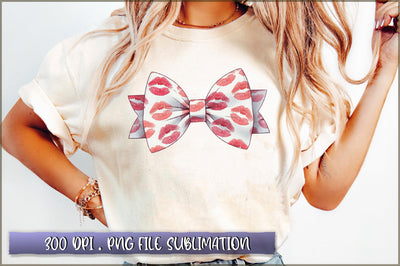 Kiss Me Valentine Coquette Bow Sublimation Sublimation Shetara Begum 