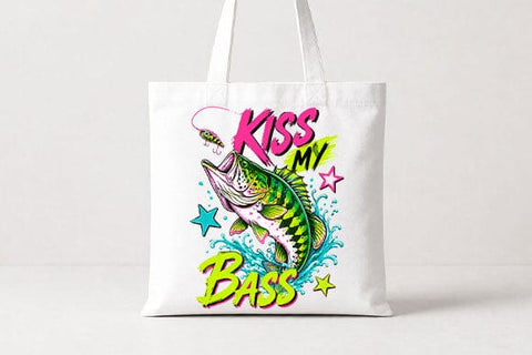 Kiss My Bass PNG | Funny Bass Fishing Sublimation Design SVG BillahCrafts 