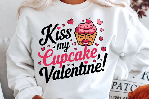 Kiss my cupcake Valentine Sublimation T-Shirt Design Sublimation Regulrcrative 
