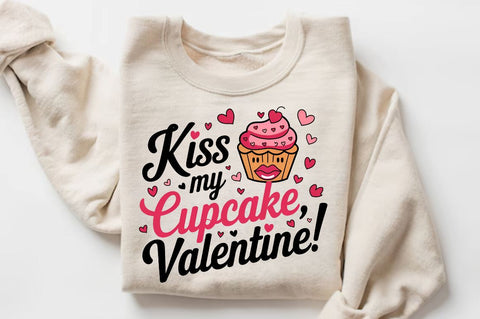 Kiss my cupcake Valentine Sublimation T-Shirt Design Sublimation Regulrcrative 