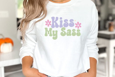 Kiss My Sass, Sarcastic Quote SVG SVG FiveStarCrafting 