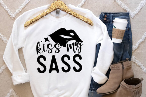 Kiss my sass SVG Design SVG Designangry 