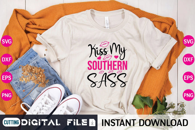 Kiss My Southern Sass Svg SVG designer krishna 