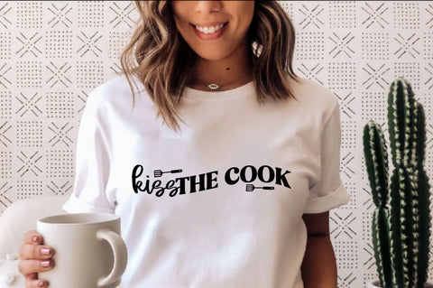 Kiss the cook , Kitchen svg bundle, Kitchen svg, Kitchen Quotes, Funny Quotes, Funny Svg SVG farhad farhad 