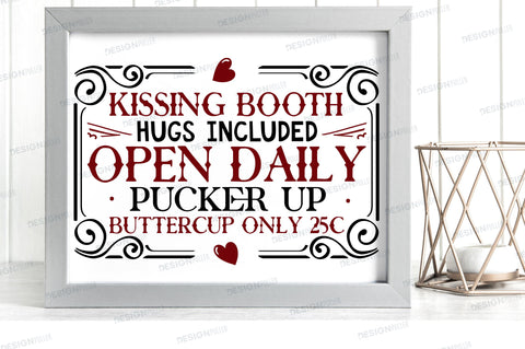 Kissing booth hugs included Svg Design SVG Regulrcrative 