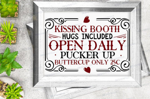 Kissing booth hugs included Svg Design SVG Regulrcrative 