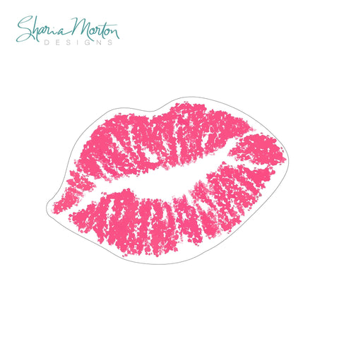 Kissy Lips Sticker SVG Sharia Morton Designs 