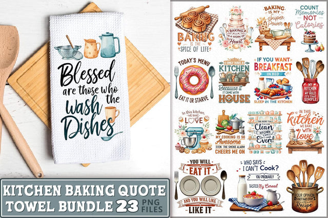 Kitchen Baking Towel Sublimation Bundle Sublimation Shetara Begum 